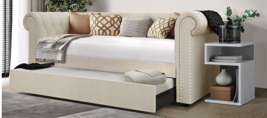 Oakmont Tufted Twin Daybed with Trundle
